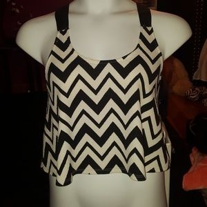 Zig-Zag Printed Top